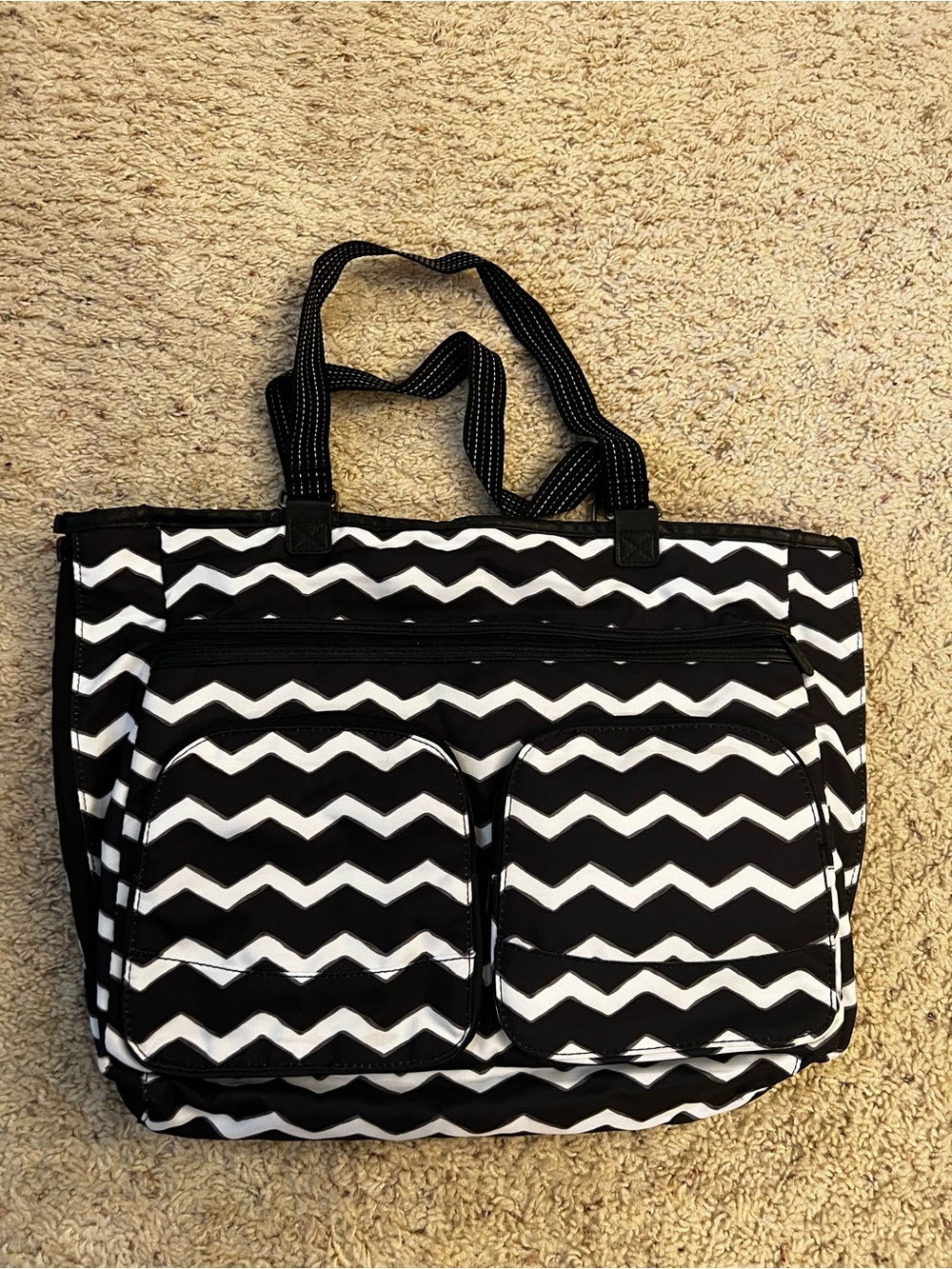 Thirty-One Limited Edition Reversible Tote Bag cooler pocket laptop sleeve